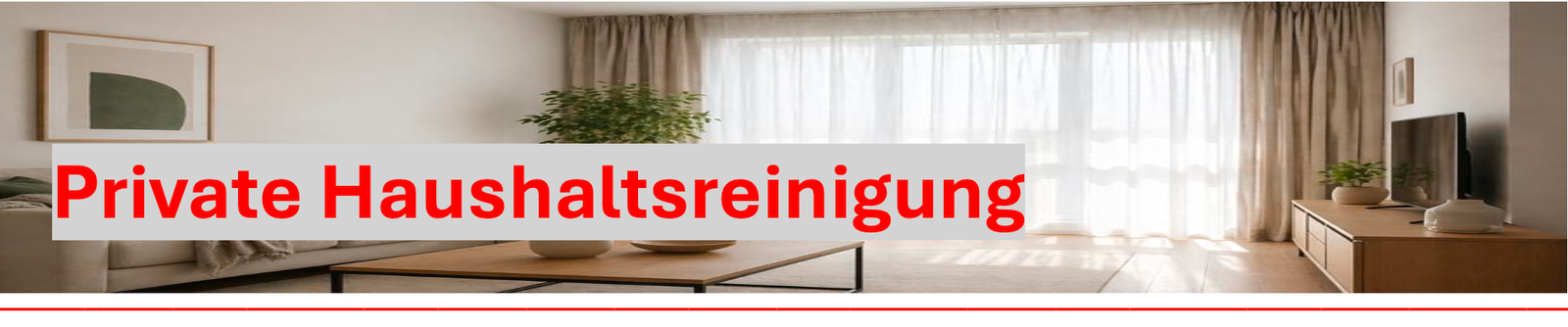Private Haushaltsreinigung